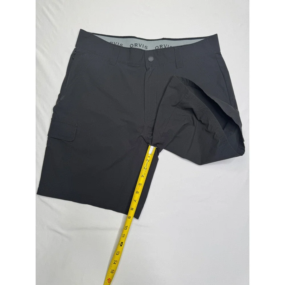Orvis Men's Lightweight Tech Cargo Shorts Size 34 Hiking Outdoor Stretch